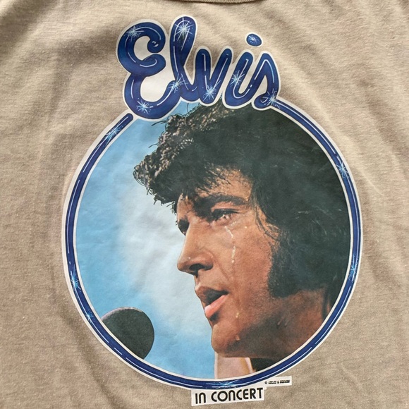 Elvis Presley Concert T Shirt 70s Vintage - Picture 2 of 4